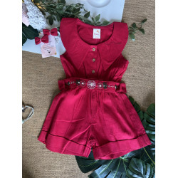 Raspberry Bloom Playsuit